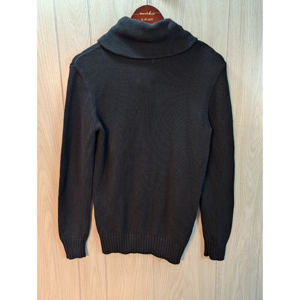 Polo Ralph Lauren Boys Black Shawl Collar Button Sweater Size XL 18-20 - Picture 4 of 6